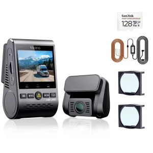 VIOFO A129 Duo Pro cámara tablero coche frontal y trasera con accesorios