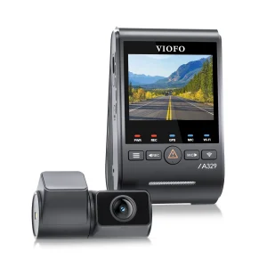 cámara frontal VIOFO A329S 2CH gran angular para coche