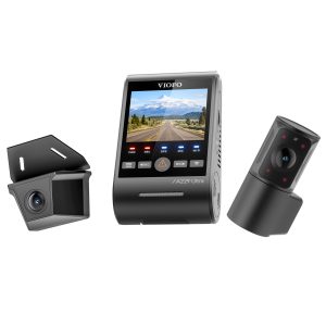 VIOFO A229 Ultra-W 3CH cámara tablero coche frontal interior y trasera