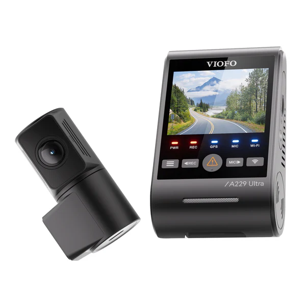 cámara frontal VIOFO A229 Ultra 2CH gran angular coche