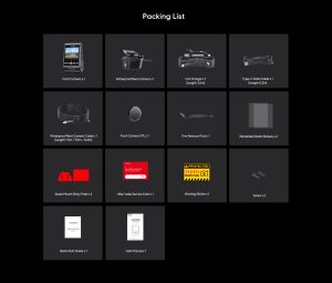 Lista de embalaje Viofo A229 Ultra W-2CH