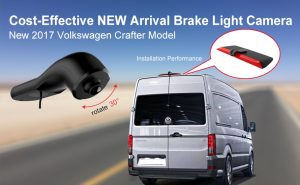 camara vision trasera volkswagen crafter integrada en luz freino instalada en coche volkswagen crafter